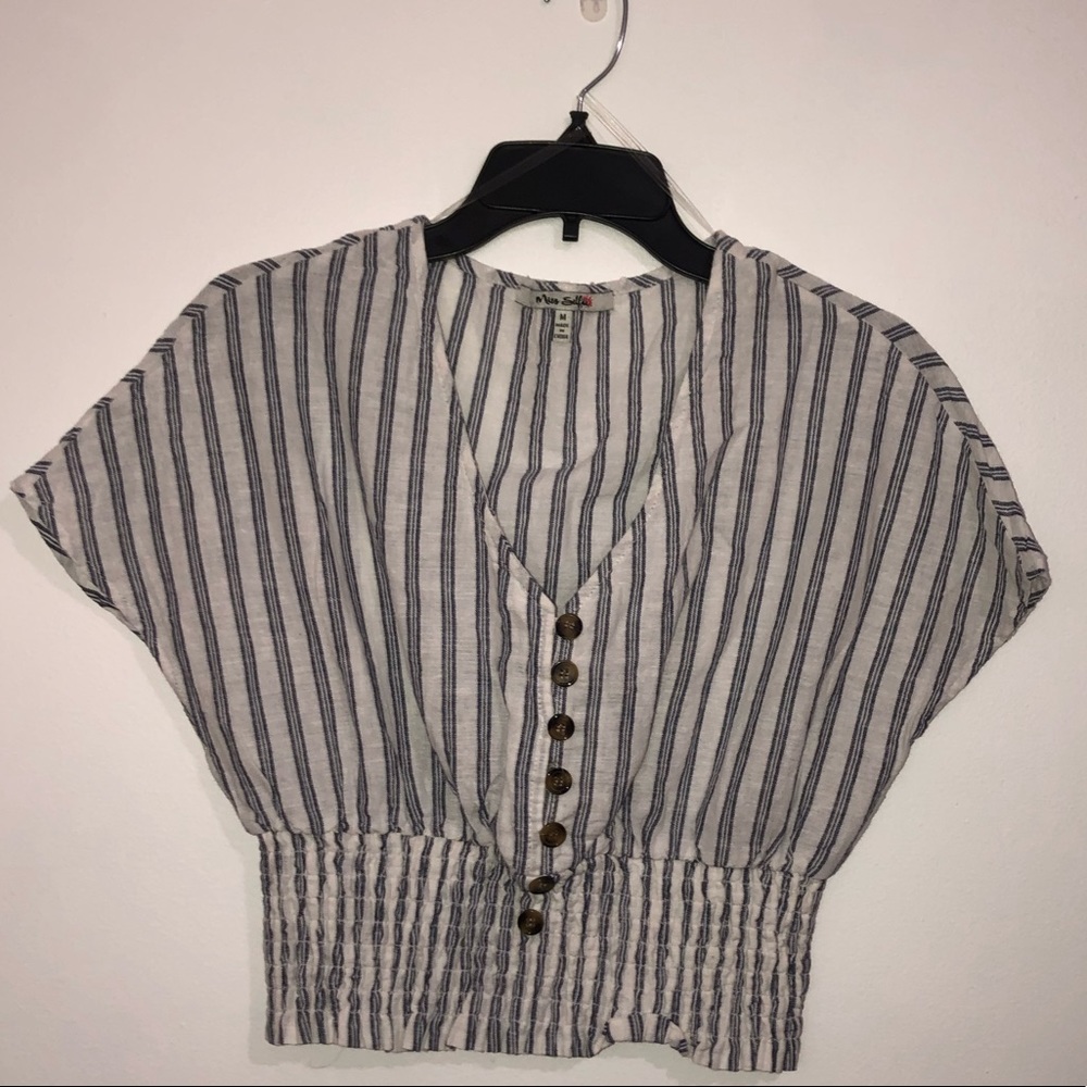 Cropped Linen Top